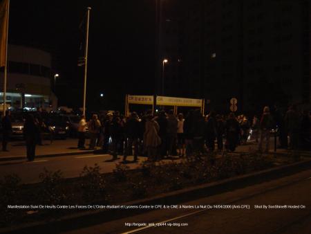 Heurts !!!!! Mouvement étudiant et Lyceens Dans La Nuit Du 14 04 2006